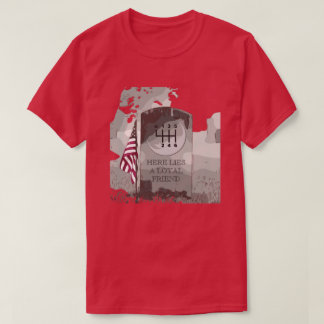 2-seitige HANDBUCH-Grabstein T-Shirt