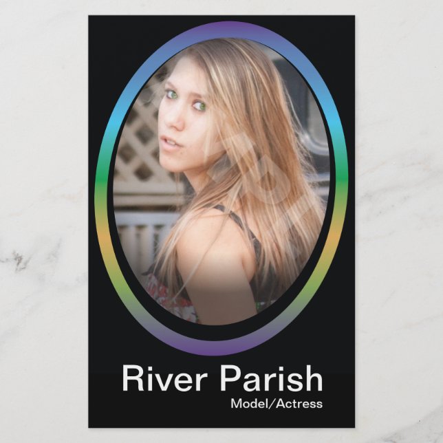 2-seitige Modell-Headshot-Kartenmodelle Flyer (Vorne)