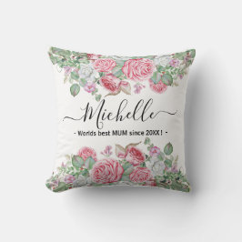 2-seitige Weihnachtsgeschenke für Mutter. mit Rose Kissen