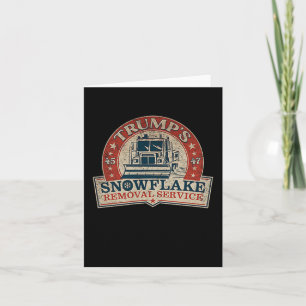 2 Side Trumps Snowflake Removal Service Funny Trum Karte