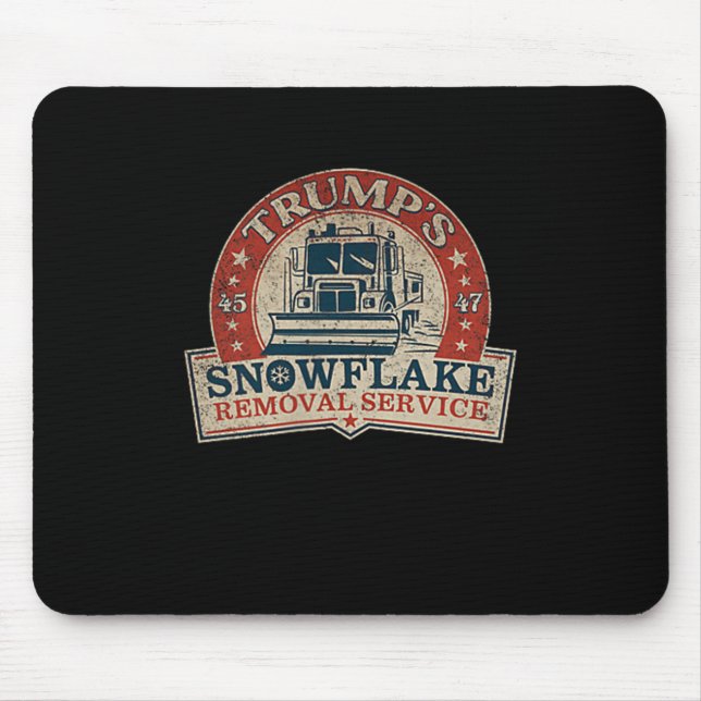 2 Side Trumps Snowflake Removal Service Funny Trum Mousepad (Vorne)