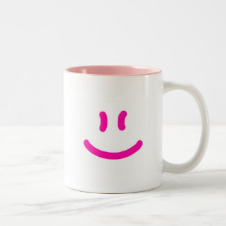 2-Sided glücklicher/Lächeln-rosa Zweifarbige Tasse