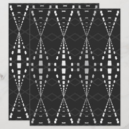 2-Sided Ley Lines B&W Scrapbook Page