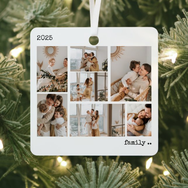 2-Sided Photo Christmas Ornament Aus Metall (InSitu)
