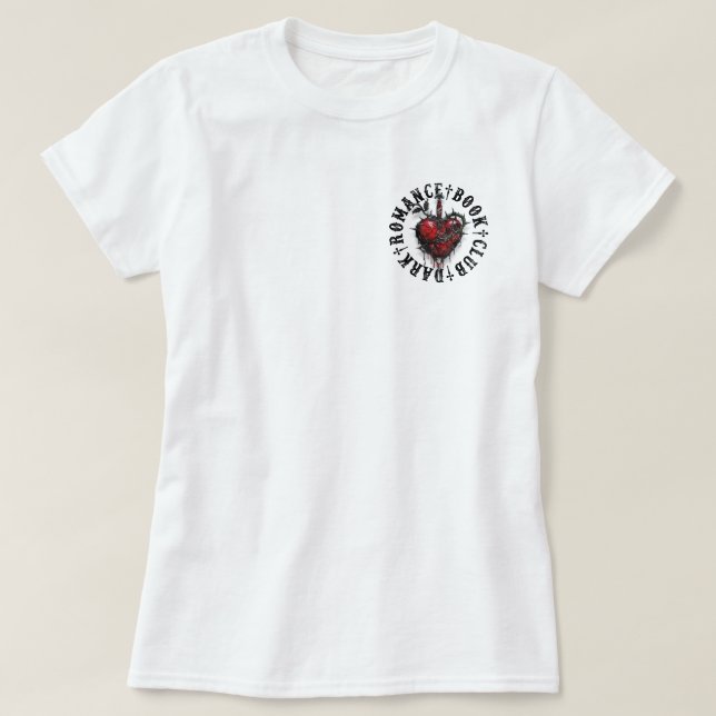 2 Sides Dark Romance Book Club T-Shirt (Design vorne)