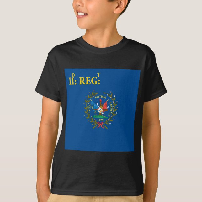 2. South- Carolinaregiment-Flagge T-Shirt (Vorderseite)
