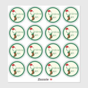 2" Spaß Weihnachts-Jam Canning Jar Labels