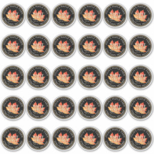 2" Standard Mason Jar Lid Etikett Ahornsirup