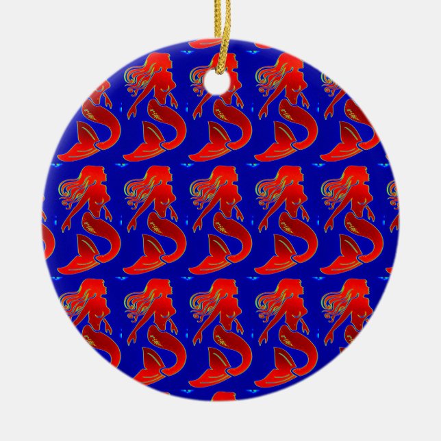2 Sterne-Designschmuck Keramik Ornament (Vorne)