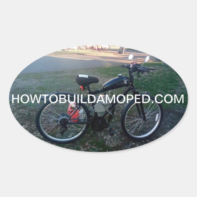 2-Stroke Motorrad-Motor Decal Kit Ovaler Aufkleber (Vorderseite)