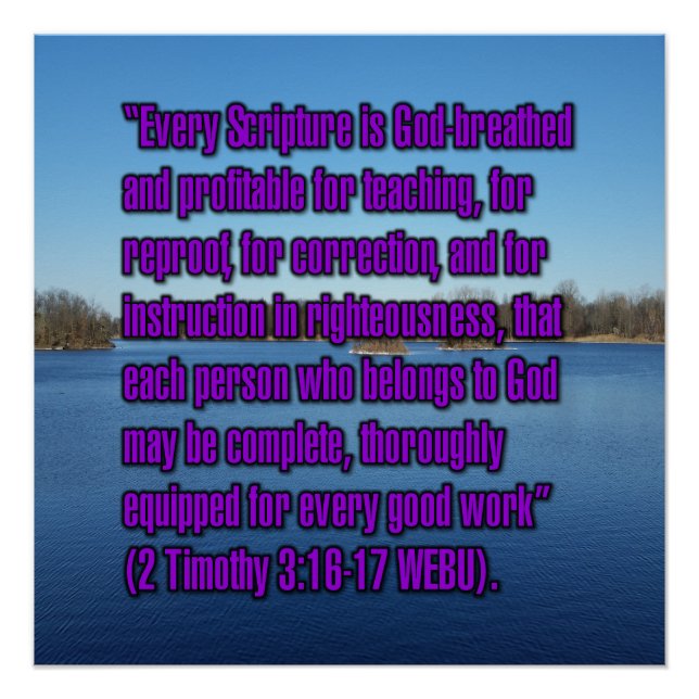 2 Timotheus 3:16-17 WEBU Poster (Vorderseite)