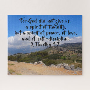 2 Timothy 1:7 Landschaft Custom Bible Verse