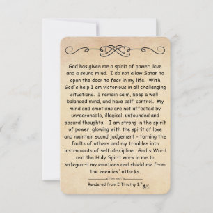 2 Timothy 1:7 Scripturenausweis