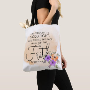 2 Timothy 4:7 - Ich habe den Glauben Peach behalte Tasche