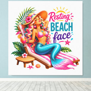 #2 Toile de plage Art Toile Enroulée (Brillant)