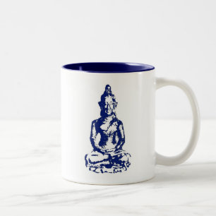 2-Tone Blue 11oz Tasse