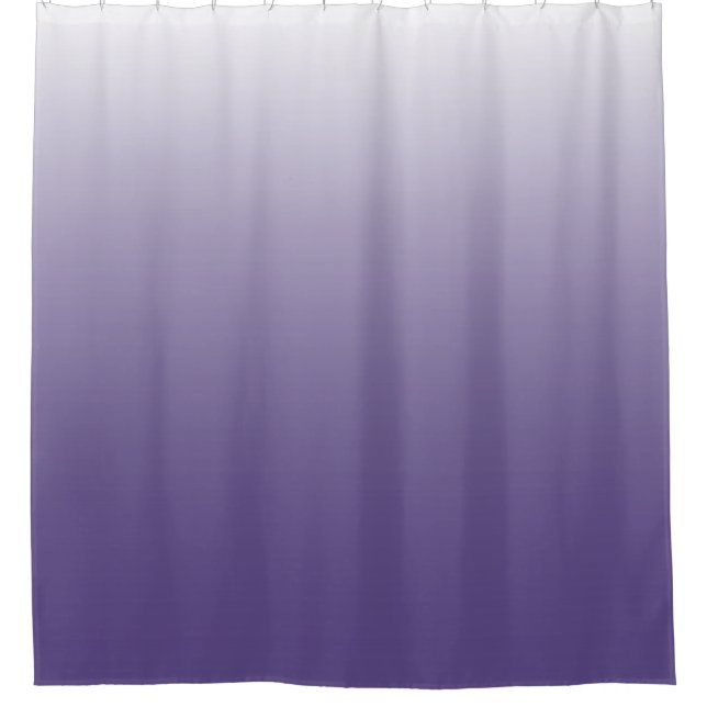 2-Töne-Farbverlauf ombre Ultra Violet Duschvorhang (Vorderseite)