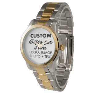 2-Tone Oversized Steel Watch Custom Geschenke für  Armbanduhr