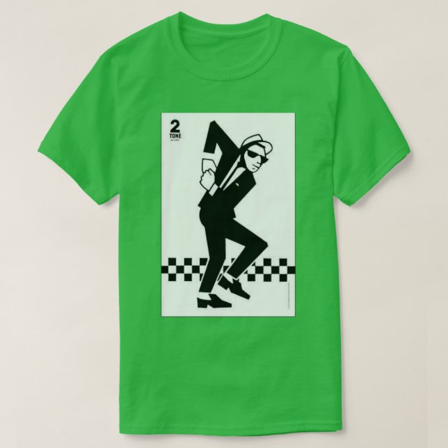 2 Tone Ska Music  T-Shirt (Design vorne)