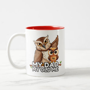 2-Tone Tasse 11oz : Mein Vater Mein Altes Ich (rot