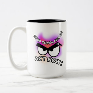 2-Tone Tasse 15oz : Akt Now (schwarz)