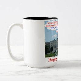 2 Töne Tasse. Glückwunsch 4. Ratte/Unclesam Zweifarbige Tasse