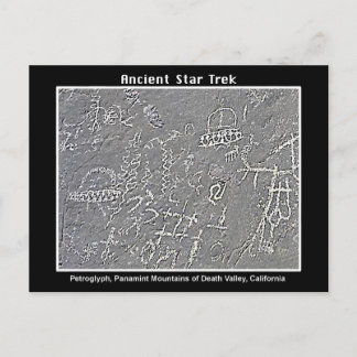 2. UFO Petroglyph im Todestal Postkarte
