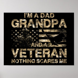 2 US Veteran Shirt Opa Veteran Amerikanische Flagg Poster
