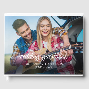 2 Verlobungsfotos Hochzeitsnamen Datum Gästebuch