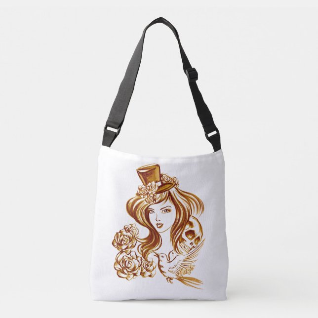 2 versah Kaffee-Art Cross-Leichensack mit Taschen (Vorderseite)