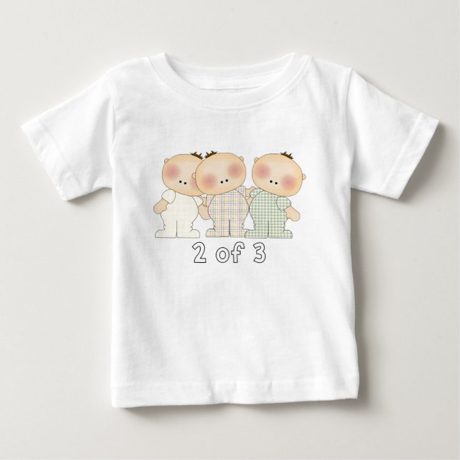 2 von 3 Dreiergruppen Baby T-shirt (Vorderseite)
