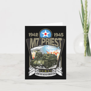 2. Weltkrieg Amerikanischer Tankartillerie M7 Prie Karte