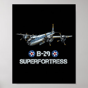 2. Weltkrieg Amerikanisches Flugzeug Wwii B-29 Sup Poster
