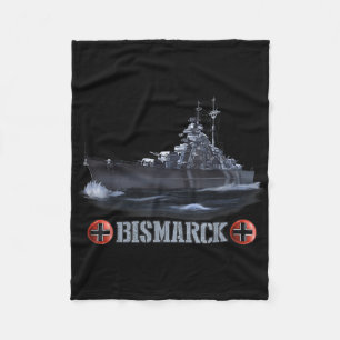 2. Weltkrieg Deutsches Schlachtschiff Bismarck Fleecedecke