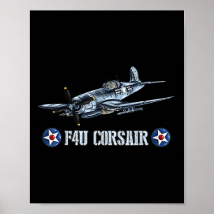 2. Weltkrieg Militärflugzeuge Wwii F4u Cor Poster