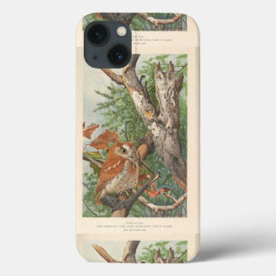 2 wütende Vintage Eule in einem Baum Case-Mate iPhone Hülle