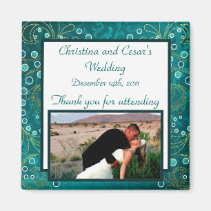 2"x2" Ankündigungsmagnet Arabian Teal Magnet