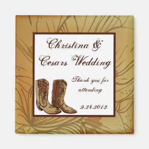 2"x2" Ankündigungsmagnet Western-Cowgirl-Hut/-Stie Magnet