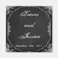 2"x2" Bevorzugen Magnet Moderne Chalkboard Vintag