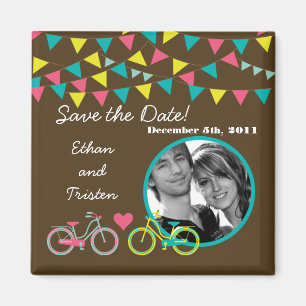 2"x2" Speichern Sie das Datum Magnet Liebe Liebhab