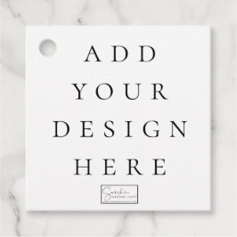 2"x2" Square Gefälligkeitstags Geschenkanhänger