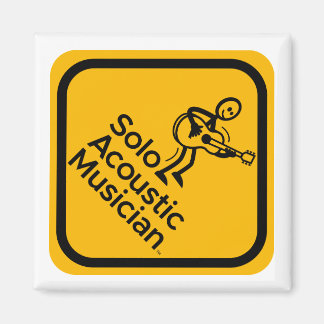 2"x2" Square Kühlschrankmagnet Gelbes SAM-Logo