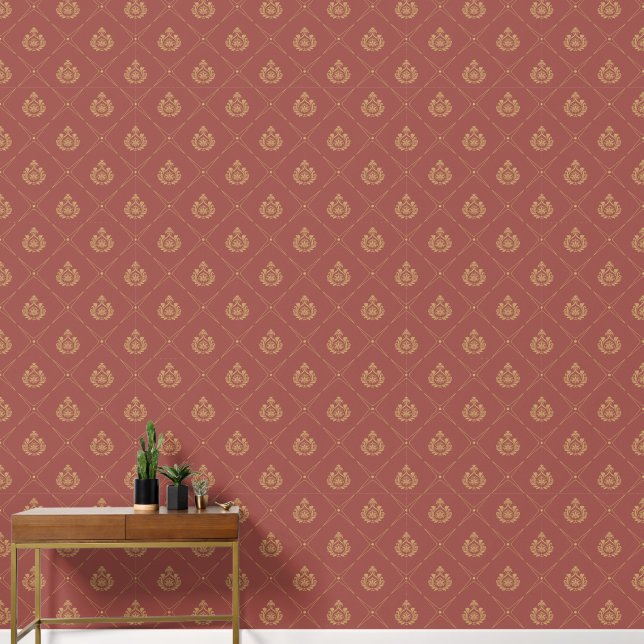 2' x 12' Barock Gemustert texturiertes Vinyl Tapete (Korridor)