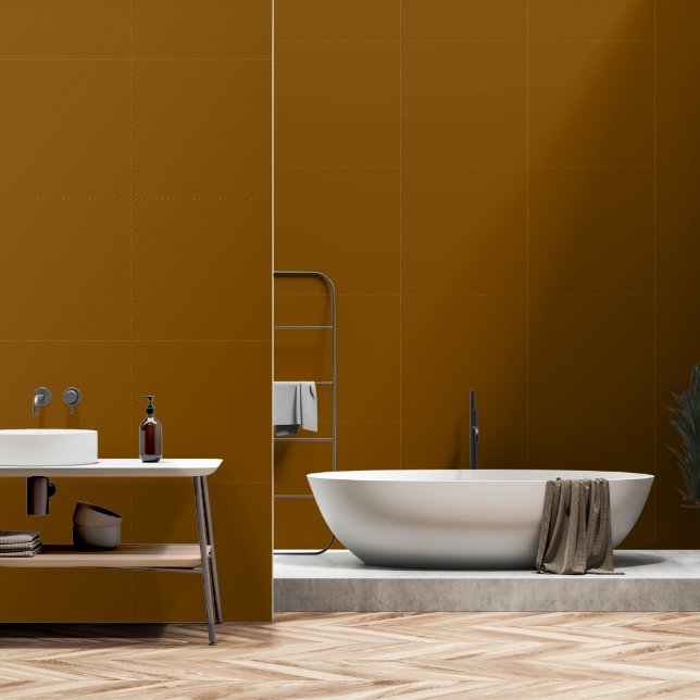 2' x 12' Papier peint en vinyle Brown texturé clai (Salle de bain)