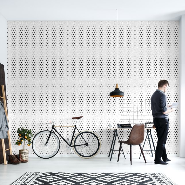 2' x 12' Polka Dot Texturierte Vinyl Tapete (Wohnbereich)