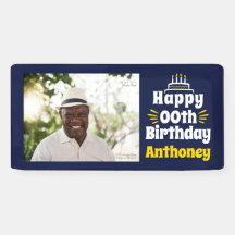 2’ x 1’ Happy Birthday Any Year Foto Banner