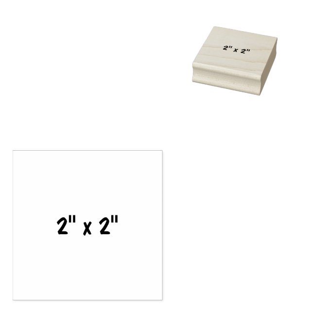 2" x 2" gummistempel (Stempel)