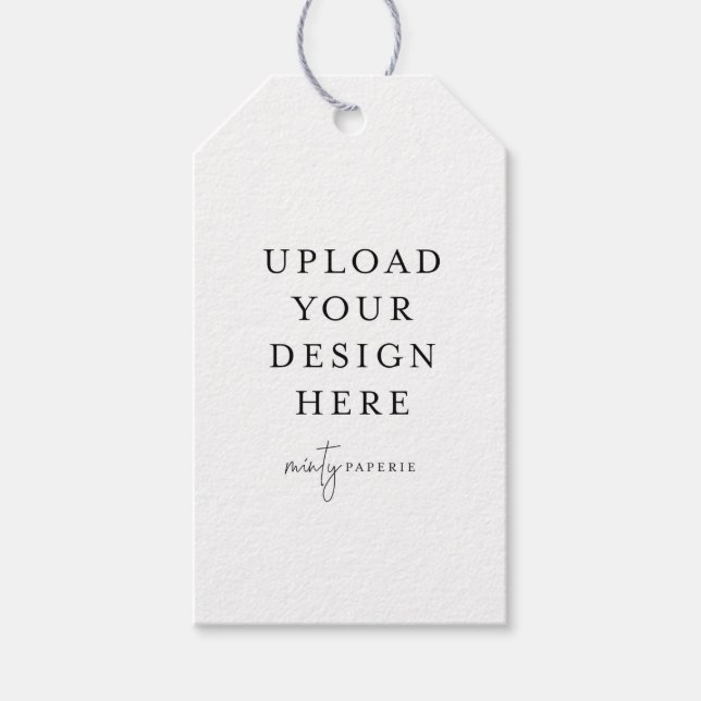 2" x 3,5" Geschenk / Gefälligkeitstempel Geschenkanhänger (Vorderseite)