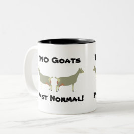 2 Ziegen Vergangenheit normal! - Milchziegen in To Zweifarbige Tasse