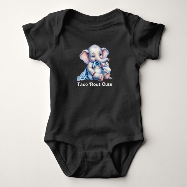 #2 Zum Anbeißen Süß Baby Strampler (Vorderseite)